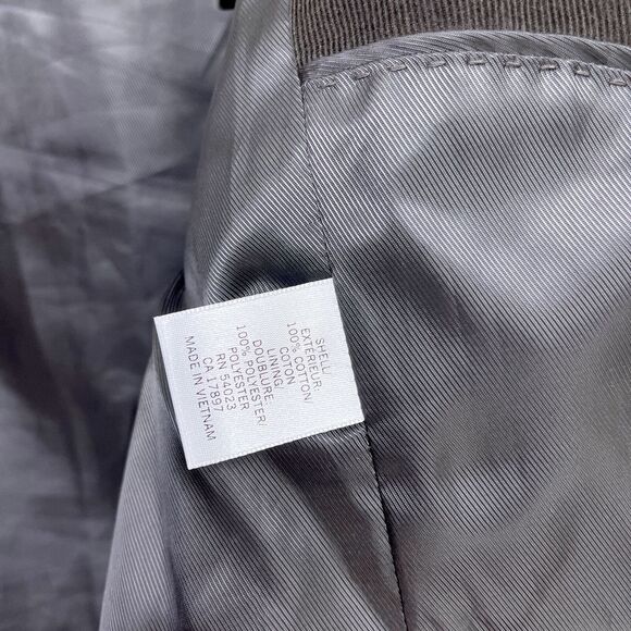 Banana Republic Corduroy Sport Coat Brown Two Button Mens 42R 42 Regular - Picture 9 of 9